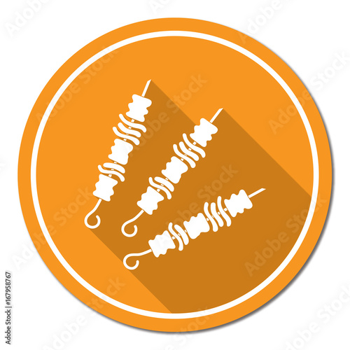 Grilled kebab icon