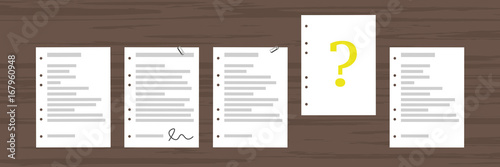 Hervorgehoben - Fragezeichen