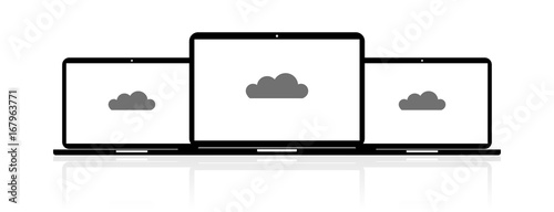 Laptop Banner - Wolke