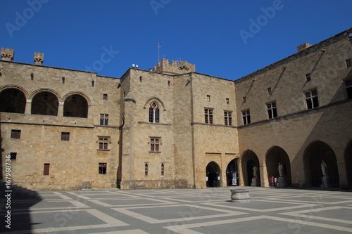 Palace of the Grand Master in the city of Rhodes, Greece