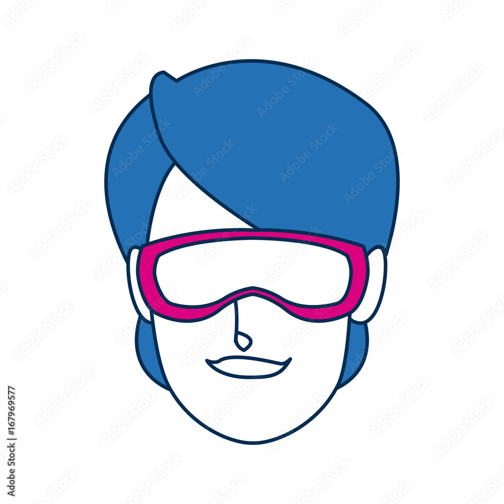 woman face character young female vector illustration woman face character young female vector illustration