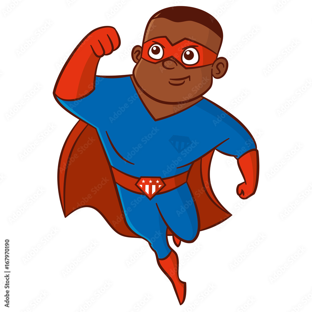 Superhero man Cartoon character