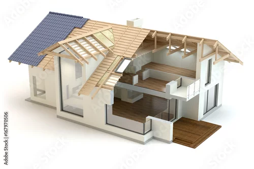 Obraz Struktura domu