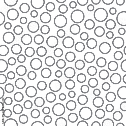 Grey seamless monochrome circles