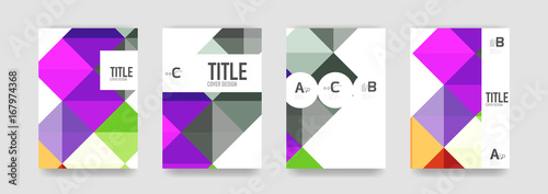 Set of brochure cover templates