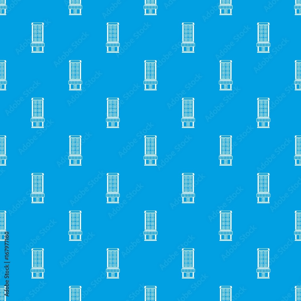 Shop pattern seamless blue Shop pattern seamless blue