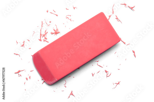 Eraser Pink Erasing Top View