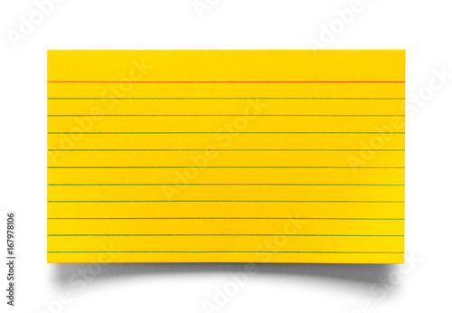 Index Card Yellow