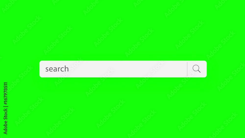 search text - search query, Internet web page with search bar and blinking cursor on green background search text - search query, Internet web page with search bar and blinking cursor on green background