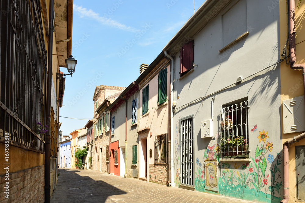 eine Strasse in Santarcangelo di Romagna