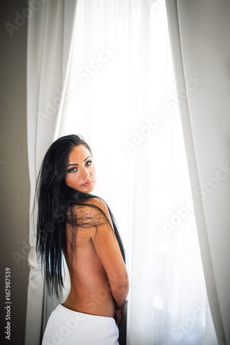 Nude woman with towel © Alen Ajan