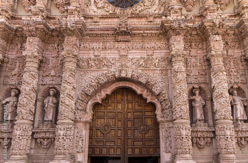 Cathedral detail, Zacatecas, Mexio
