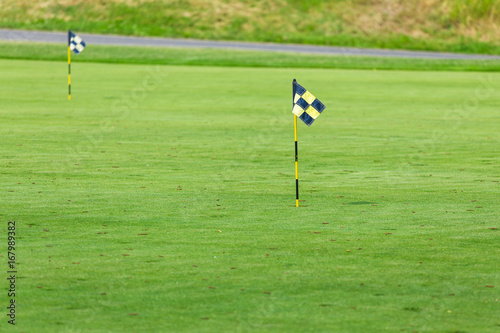 Golf course in the countryside. photo