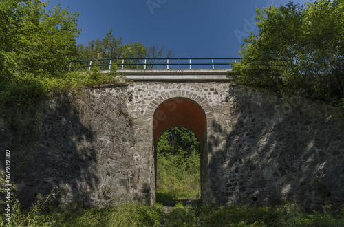 Stone rail viaduct near Sychrov village photo