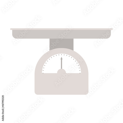 color silhouette of weight scale for babies