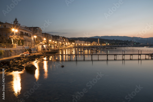 The village of Scario in Italy