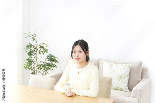 woman relax at home