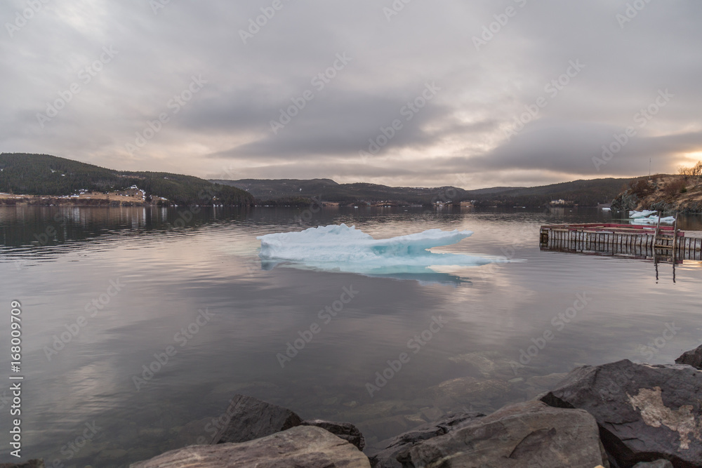 Ice on Black Water Trinity Newfoundland
