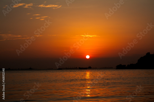 sunset sky  thailand.