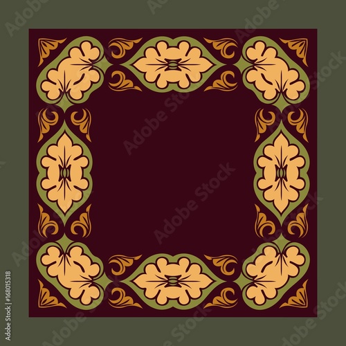 illustration background with celtic ornaments Vintage ornate decorative card