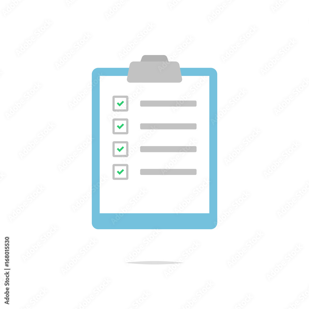 Clipboard with check marks icon vector Clipboard with check marks icon vector