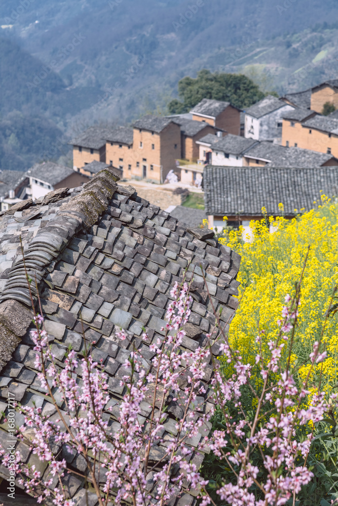 Φωτογραφία Traditional clay roof of ancient chinese building,shot in Anhui,China