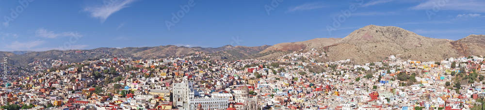 Panorama Guanajuato von der Pípila-Statue