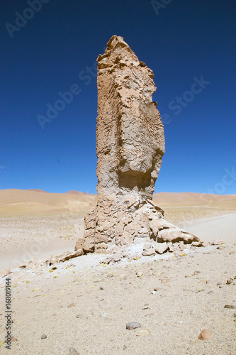 Geological monolith close to Salar the Tara, Chile photo