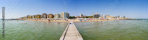 Panoramic view on the beach