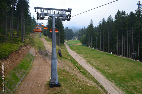 Kolejka linowa w Karpaczu/Ropeway in Karpacz, Lower Silesia, Poland