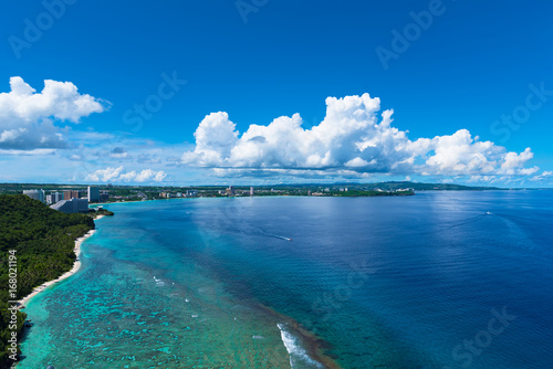 Two lovers point in Guam