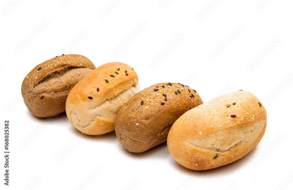 French buns isolated