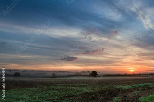 Summer Sunrise over the Cotswolds, United Kingdom