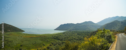 Panorama with Lake Skadar Montenegro
