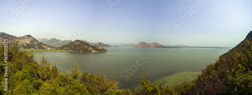 Panorama with Lake Skadar Montenegro