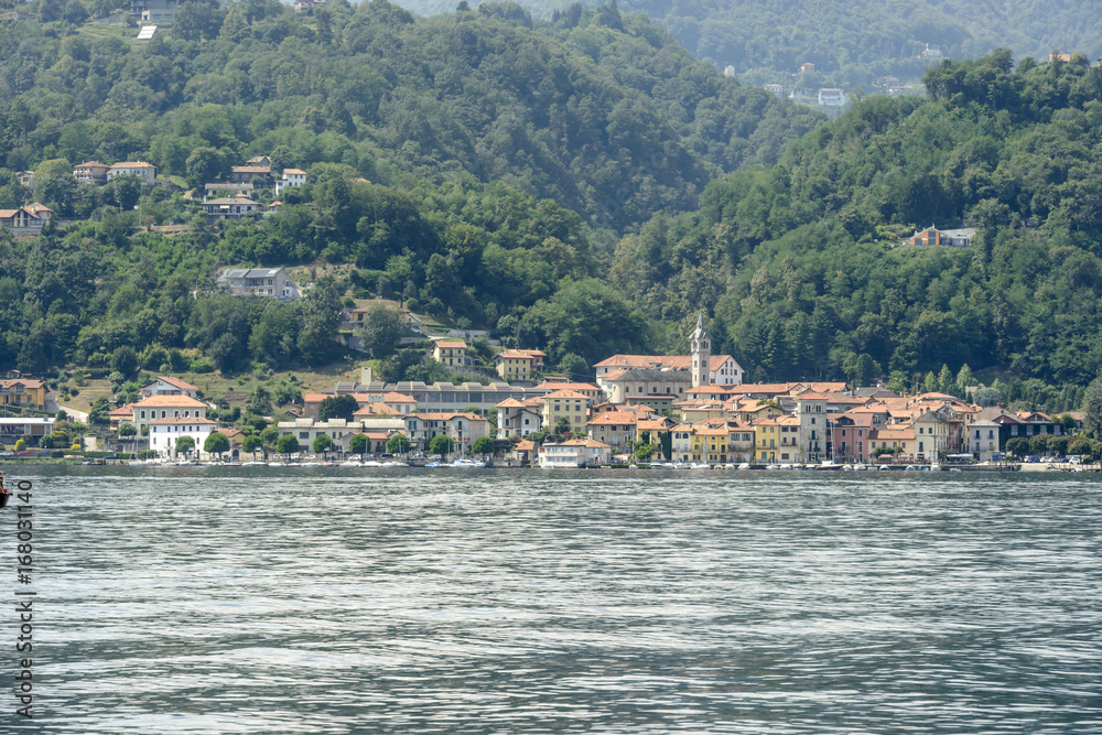 Pella village at Orta lake, Italy