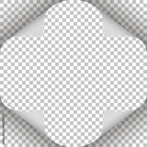 Pages curl set stylish illustration vector design