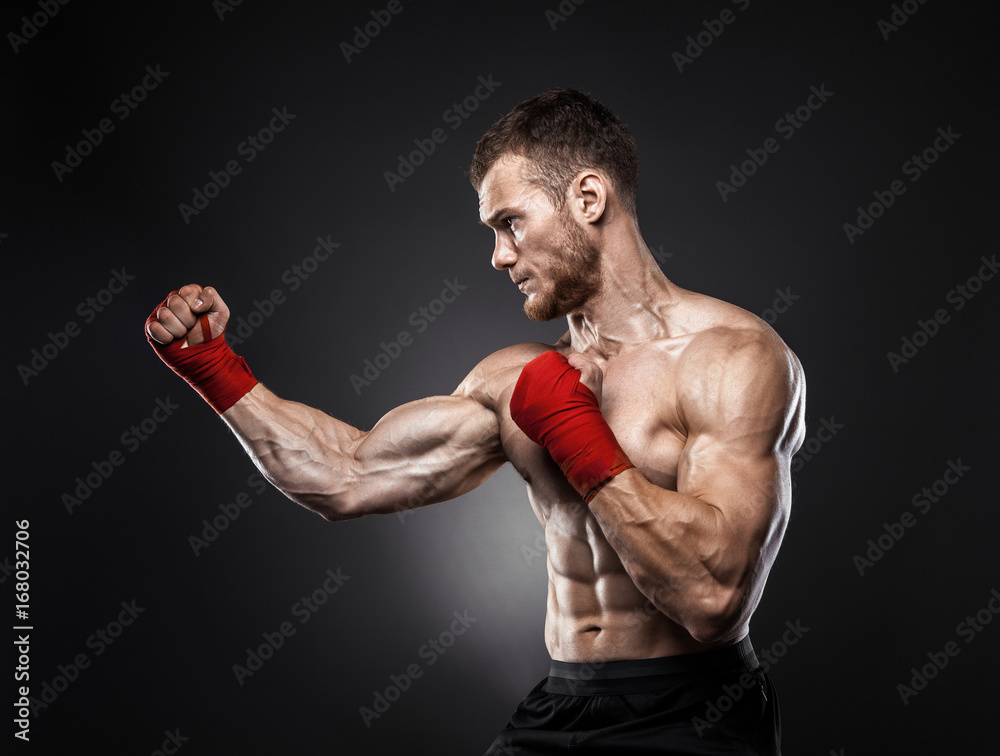 MMA fighter got ready for the fight MMA fighter got ready for the fight