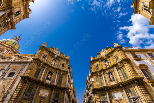 Quattro Canti square in Palermo, Italy
