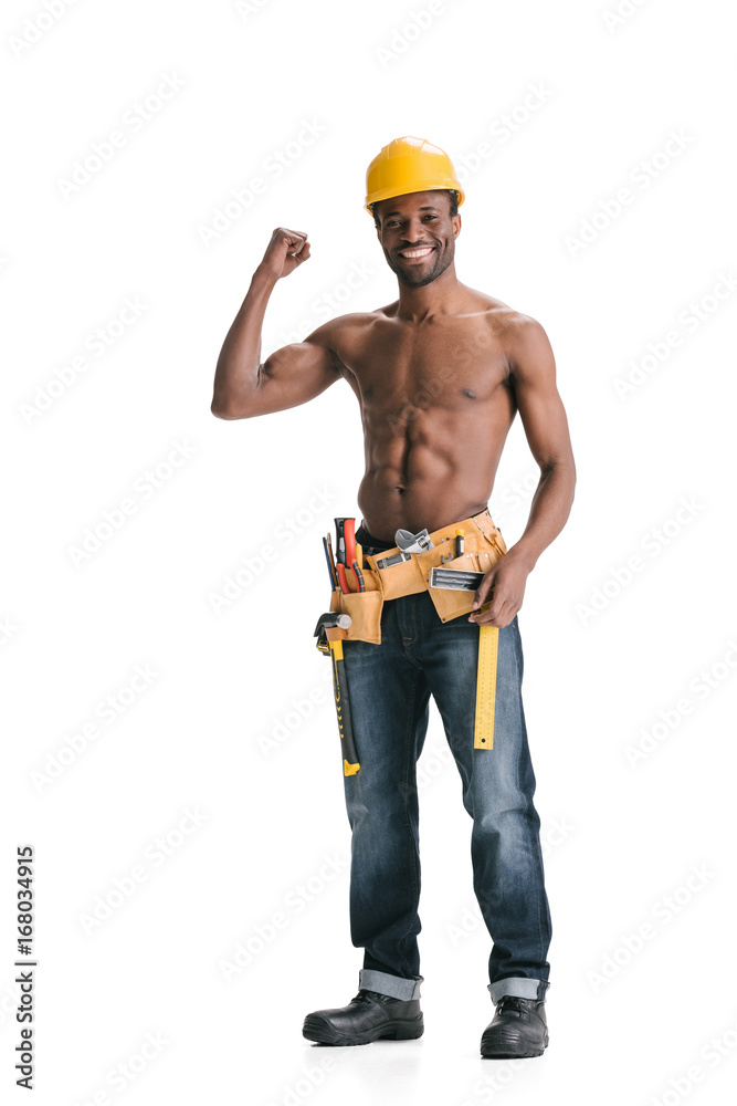 shirtless handsome afro builder shirtless handsome afro builder
