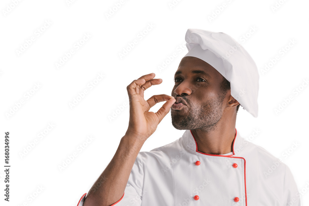 chef showing okay sign chef showing okay sign