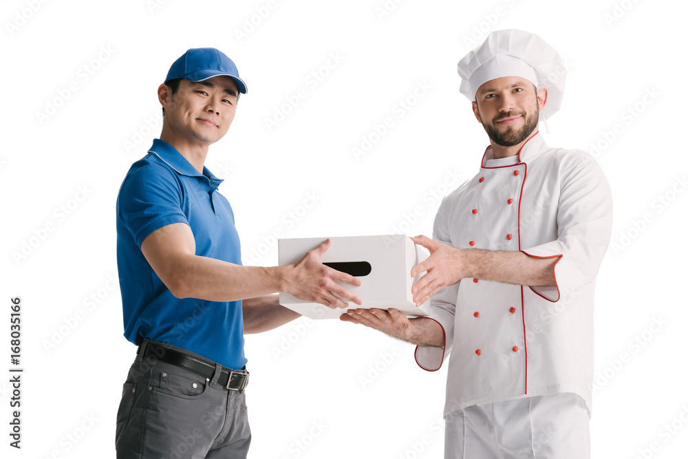 asian courier and making delivery for chef asian courier and making delivery for chef