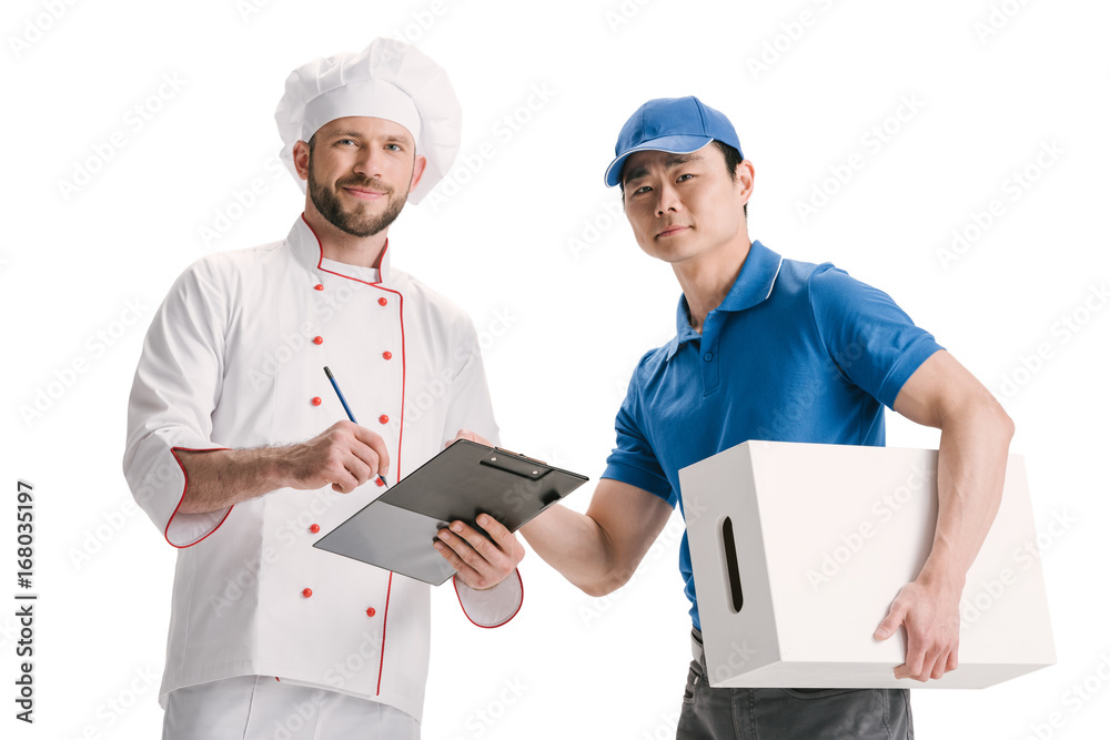 asian courier and making delivery for chef asian courier and making delivery for chef