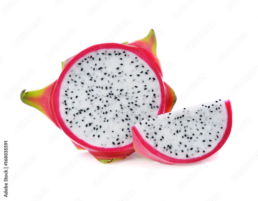 Dragon fruit isolated on white background
