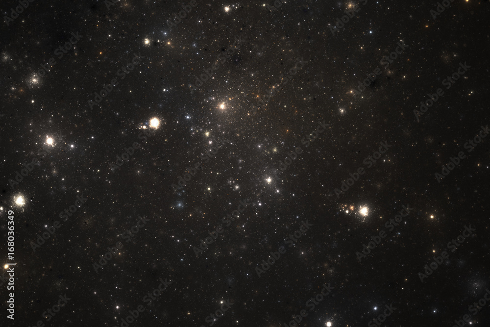 Night sky with glowing stars