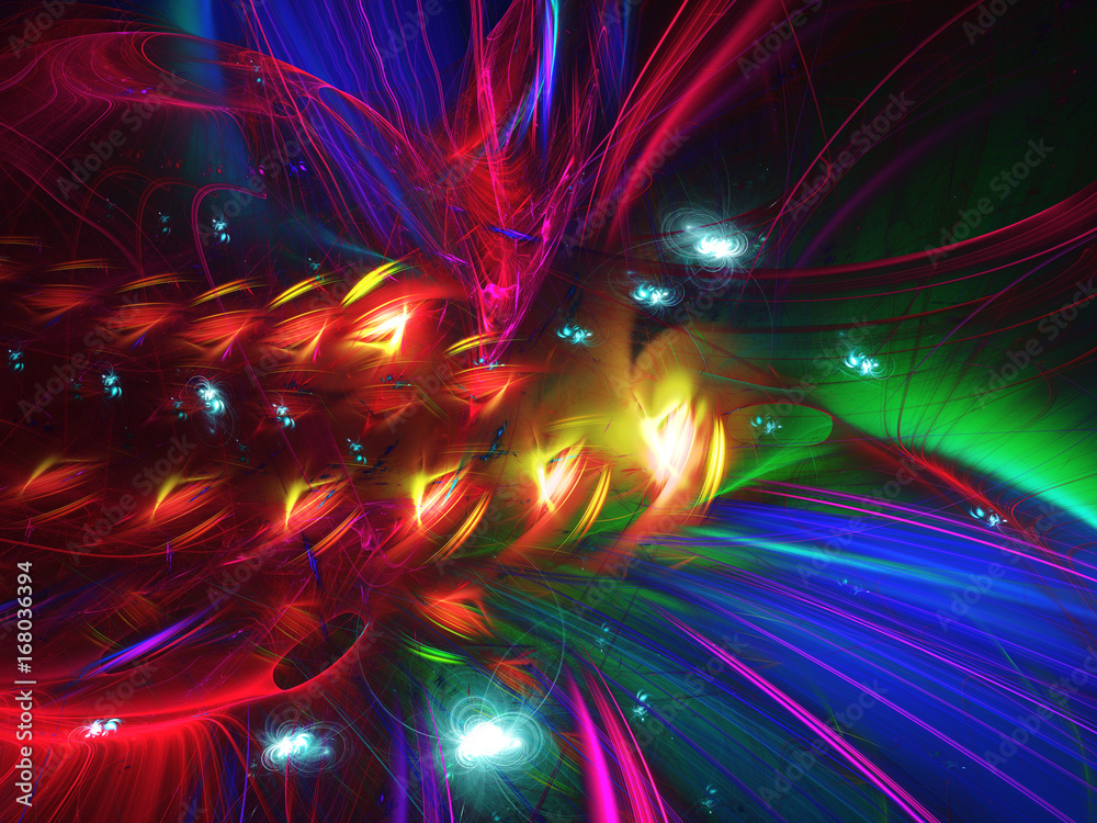 Abstract fractal background 3D rendering Abstract fractal background 3D rendering