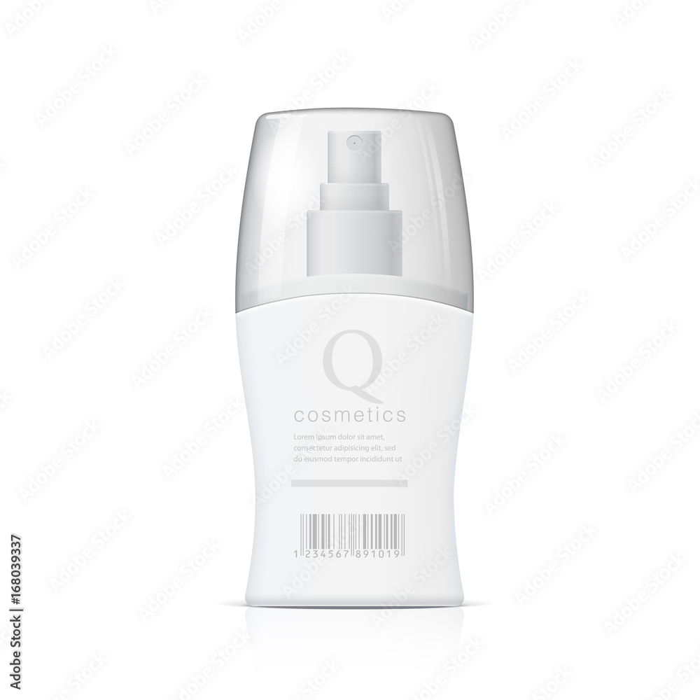 Realistic Cosmetic bottle can sprayer container. Realistic Cosmetic bottle can sprayer container.