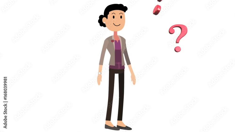 femme se pose des questions