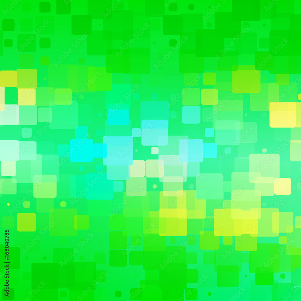 Green teal blue yellow glowing rounded tiles background Green teal blue yellow glowing rounded tiles background