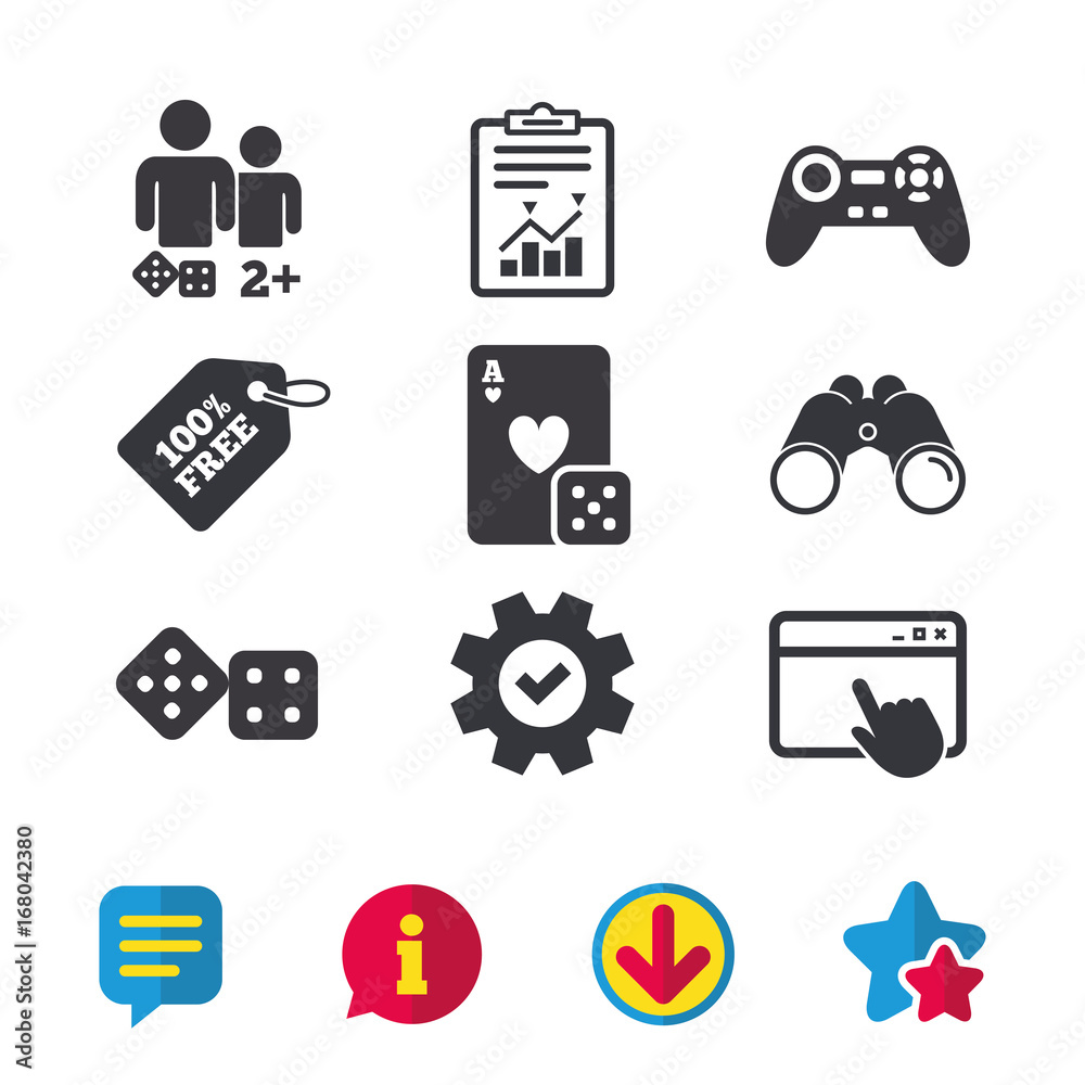 Gamer icons. Board games players. Gamer icons. Board games players.